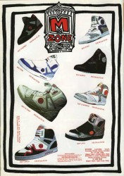 M Zone Skate Shoe Advert from 1989
