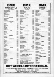 Hot Wheels BMX Advert December 1989