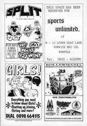 Rollermania, Split and other 1989 UK skateboard adverts