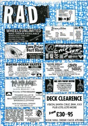 Small Adverts from 1989 Rad Magazine