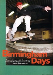 Skateboarding in Birmingham 1991