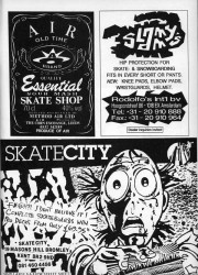 Rodolfos, Method Air and Skate City Adverts from 1991 UK skateboard magazine