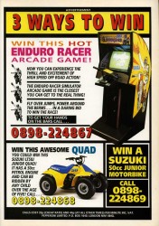 Win an Enduro Racer Arcade Game in 1991