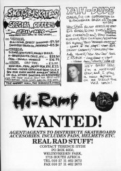Sketchy skates, Yah-dude and Hi-ramp adverts May 1991