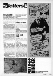 Letters Rad Mag May 1991. Prague Tym Goldie